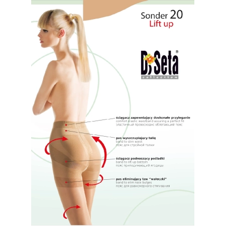 DiSeta Sonder 20 DEN stahující a modelující punčochové kalhoty